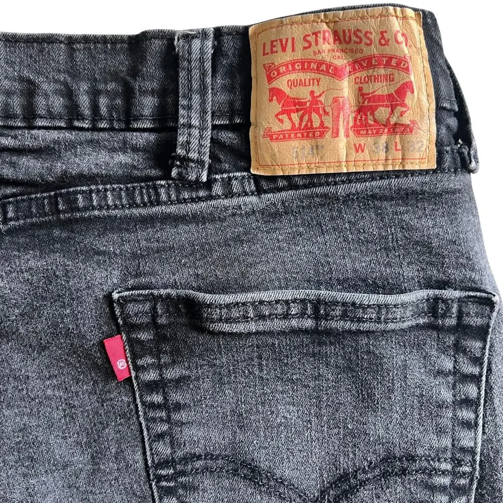 Levi’s 511 Slim Fit Jeans Black Denim Stretch Men’s 31x30 - Picture 11 of 12